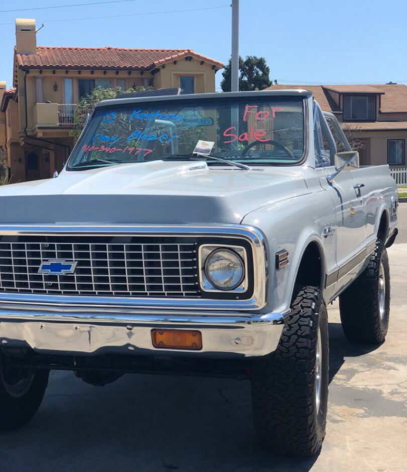 レドンドビーチの周辺にあったシボレーの中古車