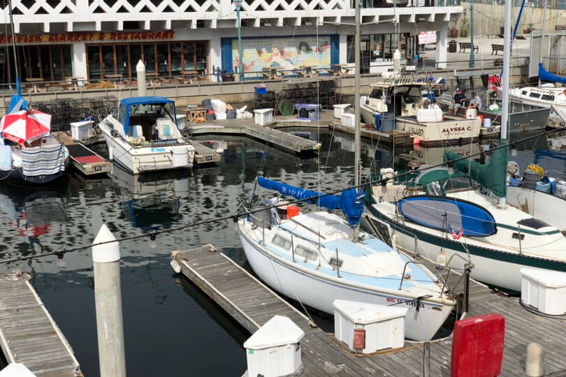 レドンドビーチの港