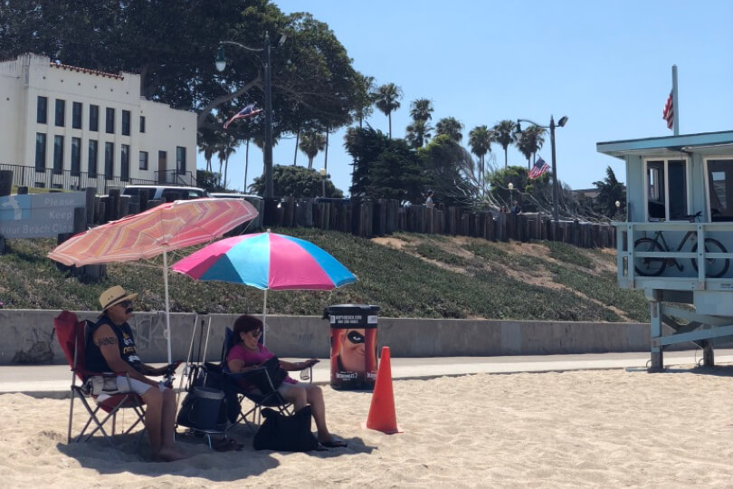 レドンドビーチのの人々